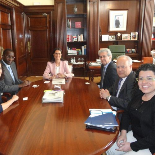 Visita a la Delegación del Gobierno, Casa África y el buque de salvamento Miguel de Cervantes